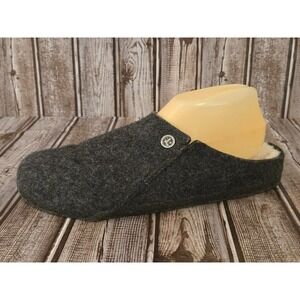 LEFT CLOG ONLY! Sz 41 /10 R Birkenstock Zermatt Charcoal Wool Shearling Slipper